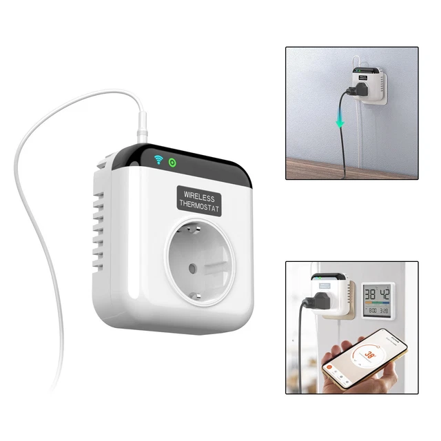 Cartes de circuit à socket intelligentes durables 55 cm prise thermostat progra