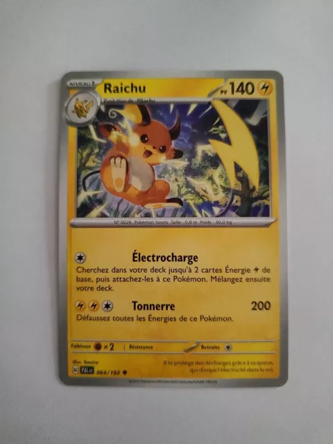 Carte Pokémon - Raichu 064/193 - Évolutions À Paldea EV2