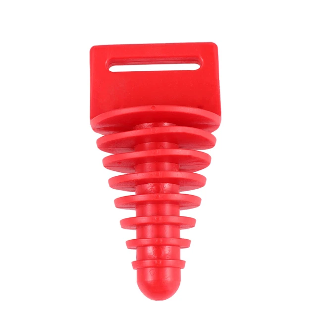 Copertura tubo punta in gomma universale professionale marmitta scarico bici (rosso