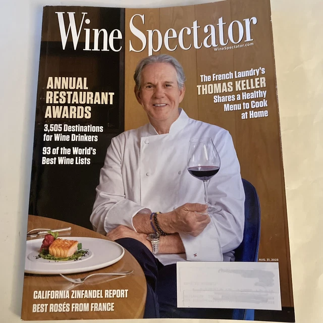 WINE SPECTATOR MAGAZINE August 31 2023 Annual Restaurant Awards Thomas