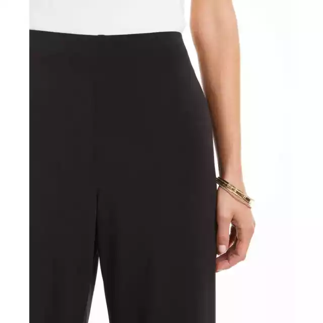 Alfani Wide-Leg Pull-On Knit Pants Deep Black NWT $60 Size Medium Short 3