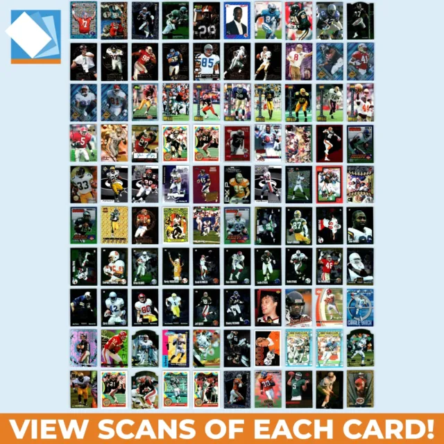 Football Card Lot of 100 Football Cards 1990s Inserts Parallels #d John Elway