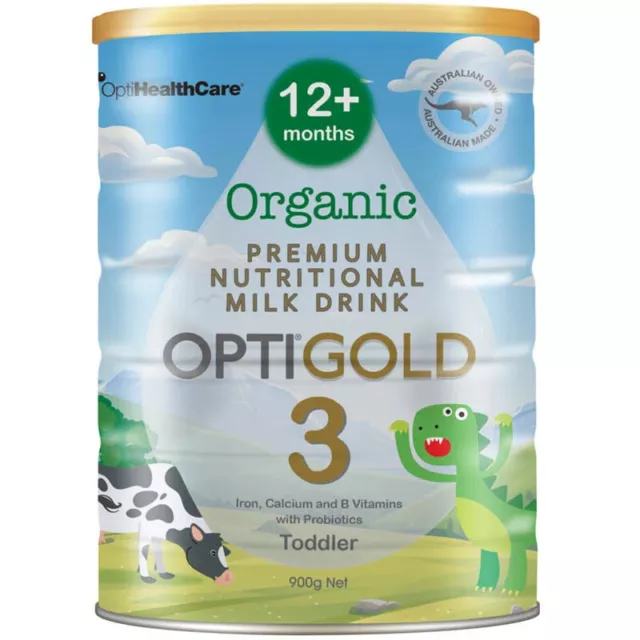 PREMIUM baby MILK formula OPTI GOLD ORGANIC 3 900G  MILK  FEED TODDLER HEALTHY