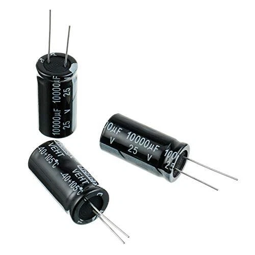 18X35 mm 10000 uF 25 V 10000 MFD ±20% Aluminum Electrolytic (Pack of 5 Pcs)