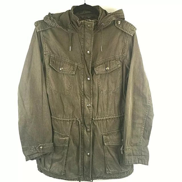 ARITZIA TALULA TROOPER JACKET COAT w Hood Dark Olive Green New with tags 99.99 PicClick