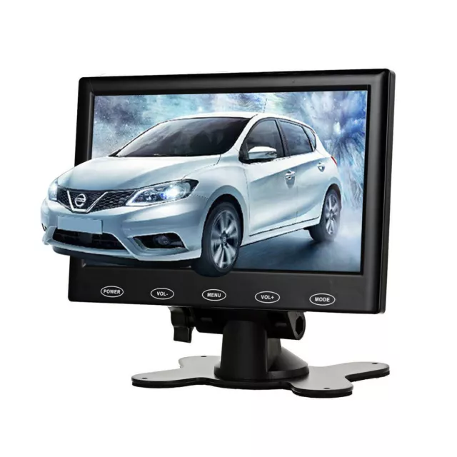 Ultra Thin HD 7'' TFT LCD Monitor Screen Audio Video HDMI VGA Input w/ Speaker