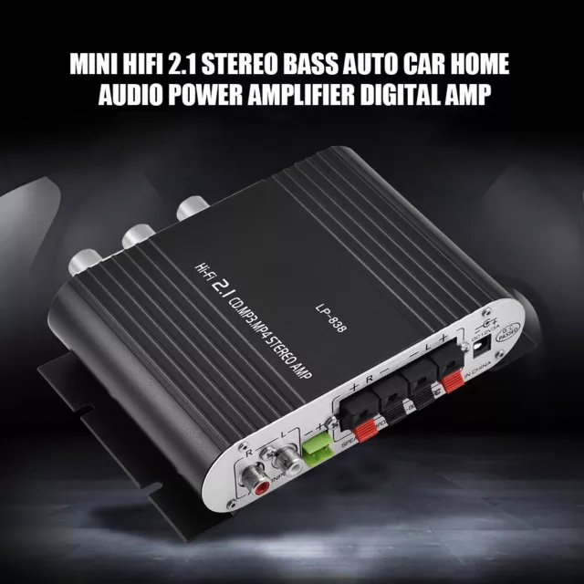 Mini HiFi 2.1 Stereo Bass Auto Car Home Power Amplifier Digital Amp QCS