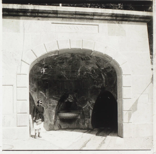 Salzburg Mine Von Salz Österreich Foto Platte De Verre Stereo G5 Vintage 1911
