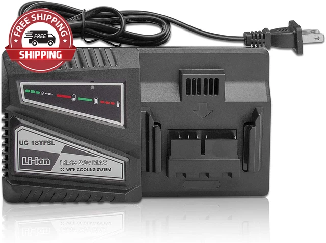 UC18YSFL Li-Ion Battery Charger for Hitachi Electrical Drill 14.4V- 18V Li-Ion B