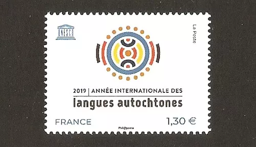 FRANCE 2019 Timbre de Service UNESCO N° 176 Langues Autochtones NEUF** LUXE