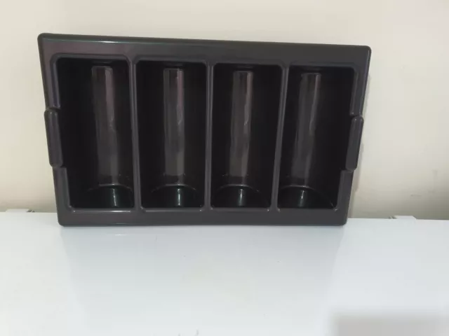 Cutlery Box Black 4 Compartments 2