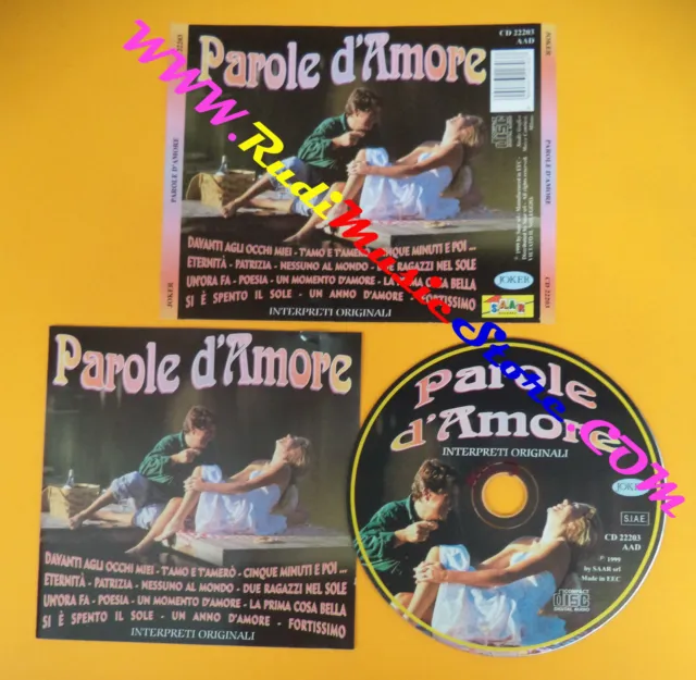 CD Compilation PAROLE D'AMORE Mina Celentano Finardi no lp mc dvd vhs(C72)