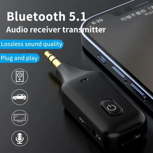 Música Transmisor receptor inalámbrico Adaptador de audio 3 en 1 Bluetooth 5,1