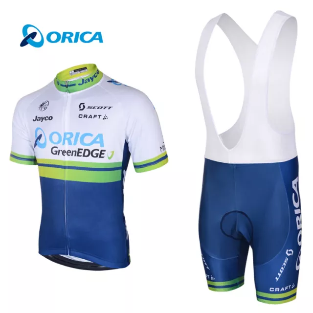2022 Mens Cycling Team Short Sleeve Bicycle Jersey + Bib Shorts Set - Brand New