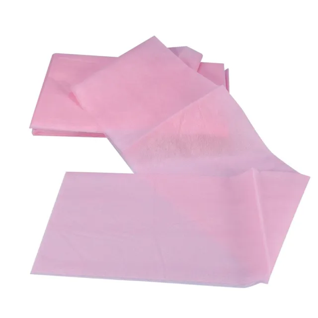 10 Pcs 180*80cm NOn Woven Disposable Waterproof Bed Sheet Massage Cover Pink FS1