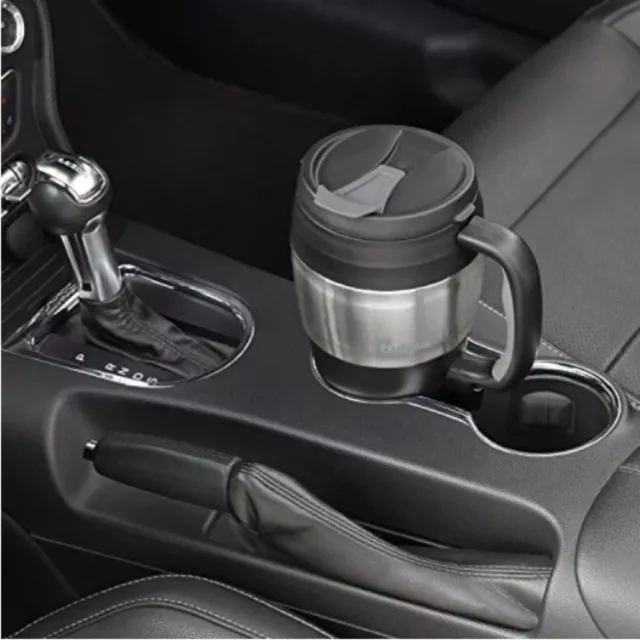 34 Oz Insulated Travel Mug Stainless Steel Thermal Coffee Cup Handle Black USA 3