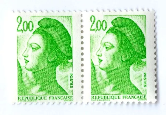 TIMBRE VARIETES : LIBERTE :  2,00 VERT LIBERTE N° Yvert : 2188 L32B