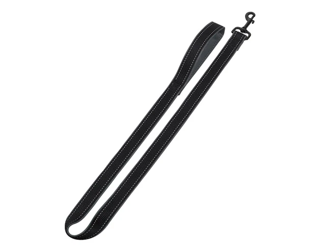 Nobby Hundeleine Classic Reflect Soft schwarz 1,20m Nylon Neopren alle Größen