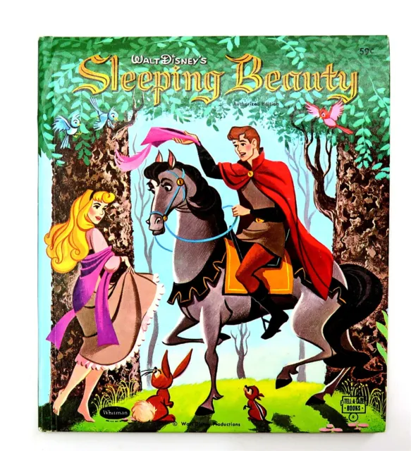 Vintage 1959 WALT DISNEY SLEEPING BEAUTY Whitman Hardback Book EXCELLENT COND