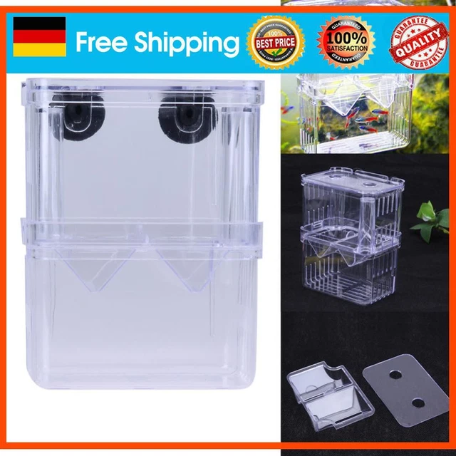 Scatola Di Allevamento Per Avannotti Acquario Doppio Strato - Rete Isolamento Con Ventosa - Foto 6