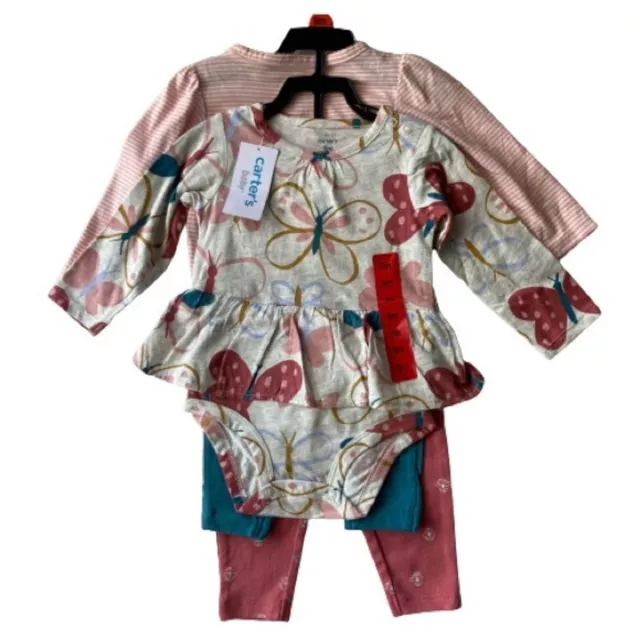 Carters Baby Girl 4-Piece Set Size 9M NWT