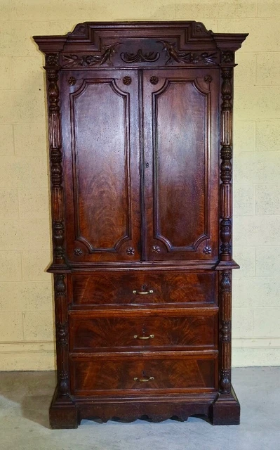 credenza - schedario stile Luigi Filippo metà '800 in noce francese