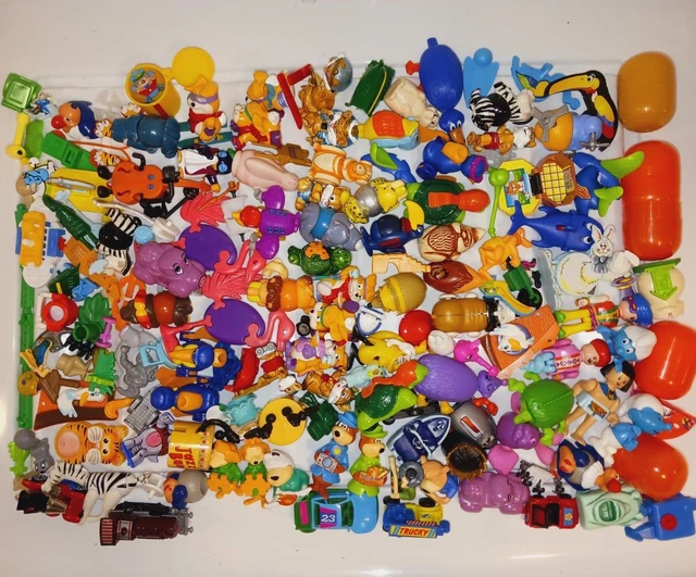 HUGE VINTAGE KINDER EGG Ferrrero toy lot SMURFS, YOGI BEAR, CARS