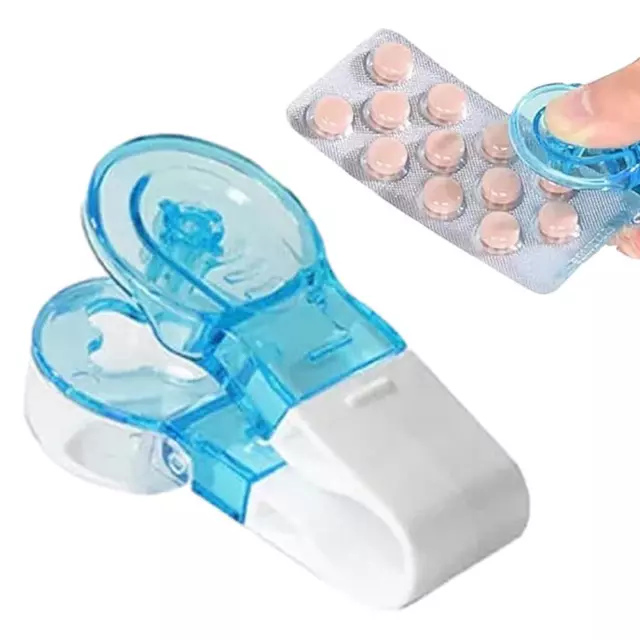 Medicine Storage Box Anti Pollution Pill Tablet Crusher for Personal Health Care 3