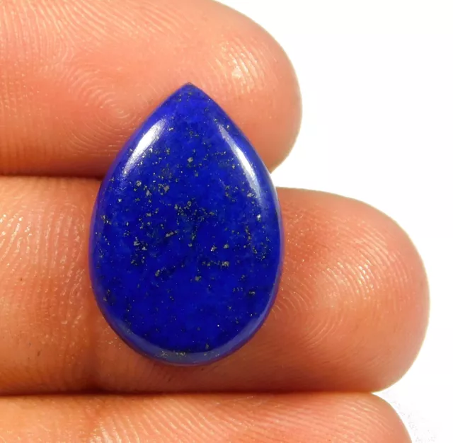 16.Ct Naturel Royal Bleu Lapis Lazuli Poire Cabochon Reiki Chakra Gemme Ww = 169