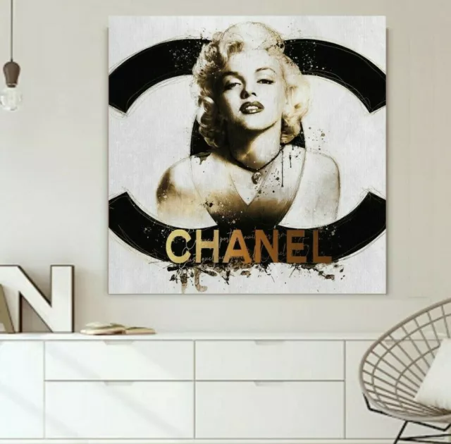 LEINWAND BILD BIS 100x100x5 Marilyn Monroe POP-ART WANDBILD MODERN KUNST