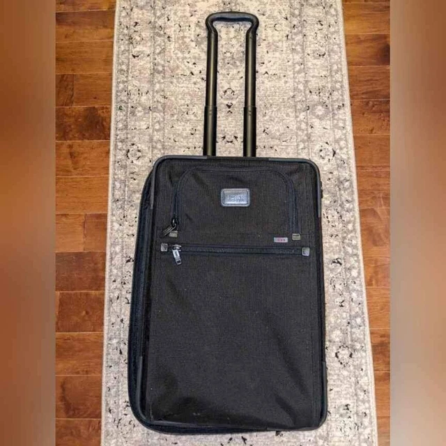 Tumi Alpha Frequent Traveler 22" Zippered Expandable Black Carry-on Luggage