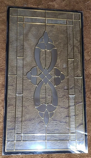 Clear Stained Glass Window With Mirror Style Patern and rippled style patern
