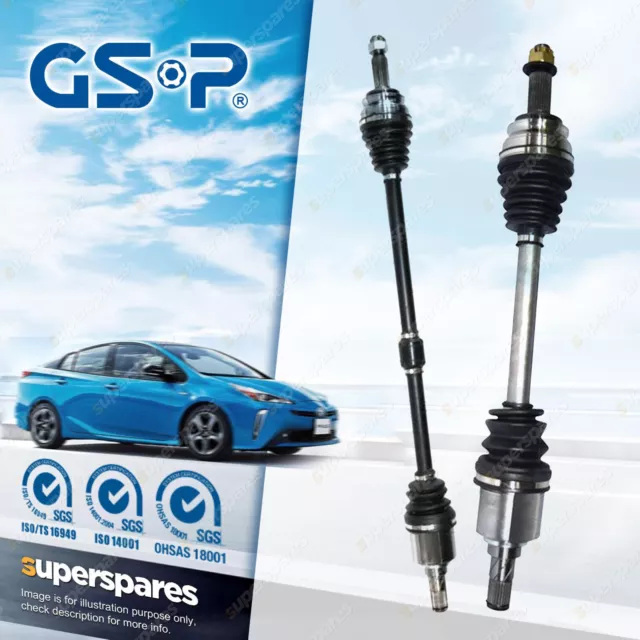 GSP Front LH + RH CV Joint Drive Shafts for Mitsubishi Lancer CJ CF 2.0L 2.4L