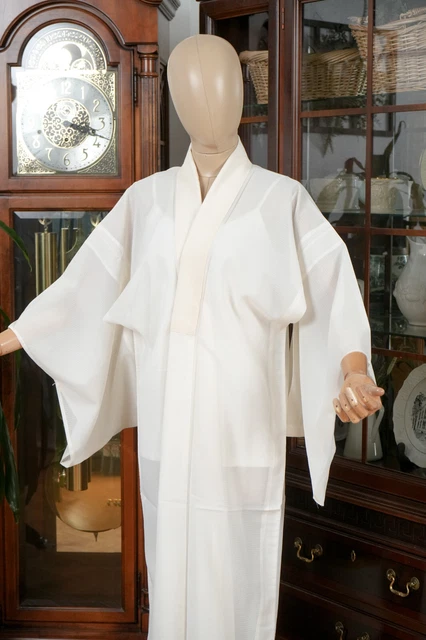 Dear Vanilla Japanese Juban Undergown Women's Kimono Genuine Vintage Mint 2