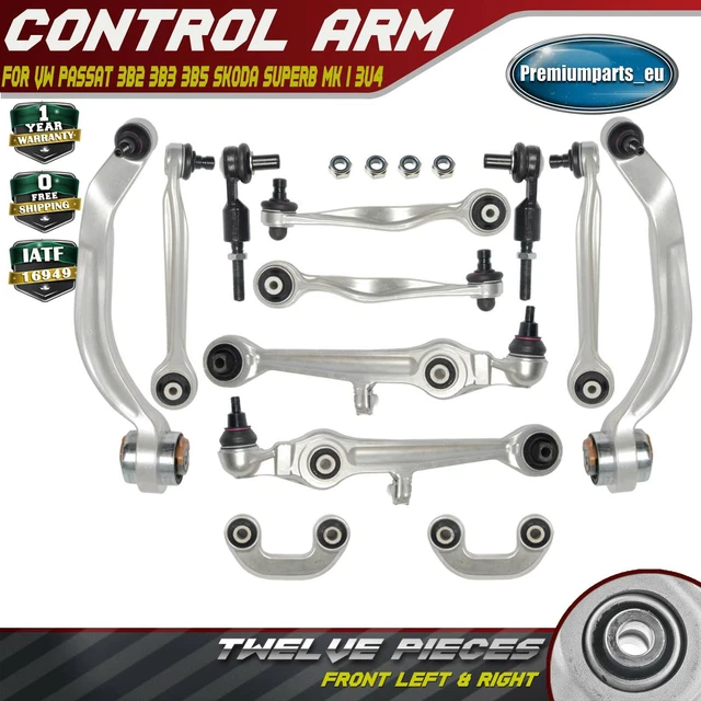 D2P Full Front Suspension Control Arm Kit For VW Passat B5 3B2 1996-2000 - 8D0498998