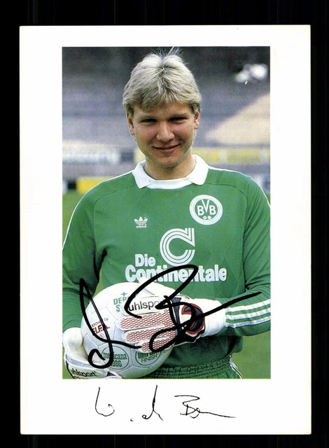 WOLFGANG DE BEER Autogrammkarte Borussia Dortmund 198687 Original