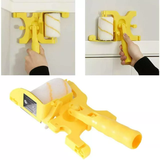 Clean-Cut Paint Edge Roller Brush Safe Tool für Home Wand Decken Set DE