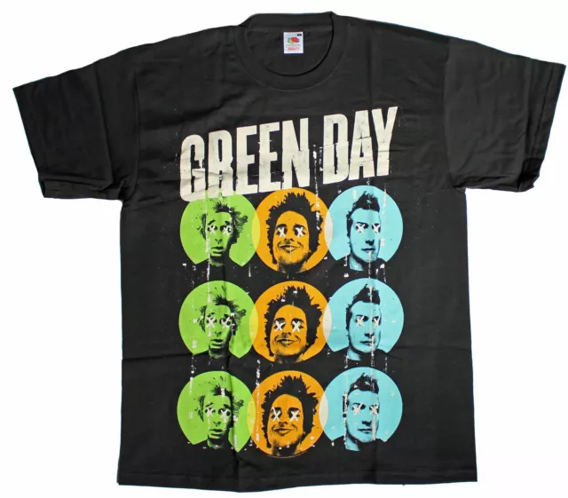 Official Green Day On The Dot Mens Black T Shirt Green Day Tee