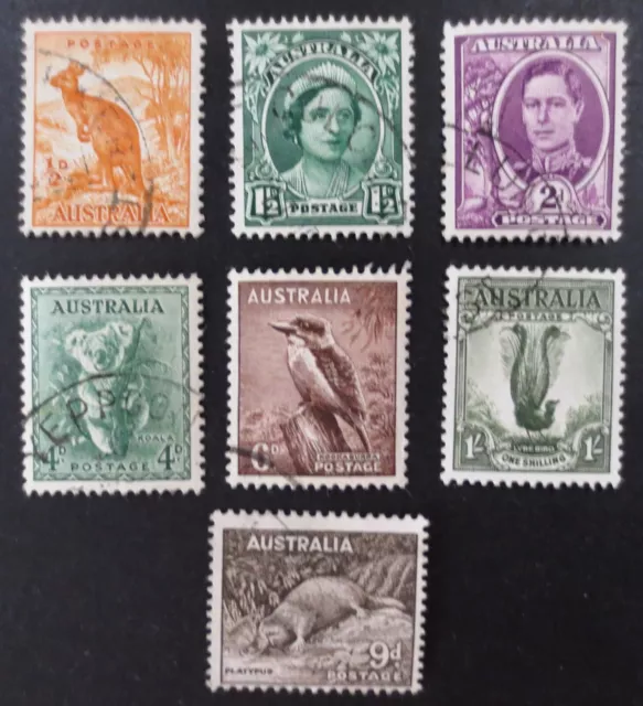 Australia - 1948/1956 - Definitive Issue - SG 228/230d - Used - CV£15.00
