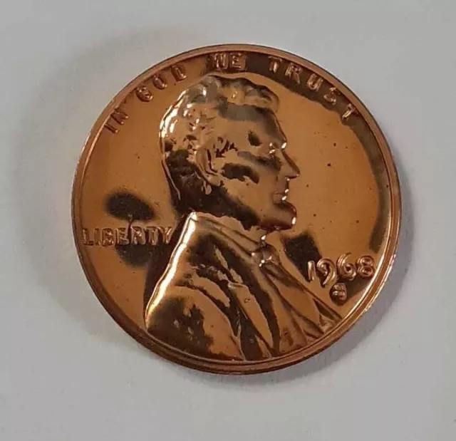 1968-S GEM  Proof Lincoln Cent Free Shipping