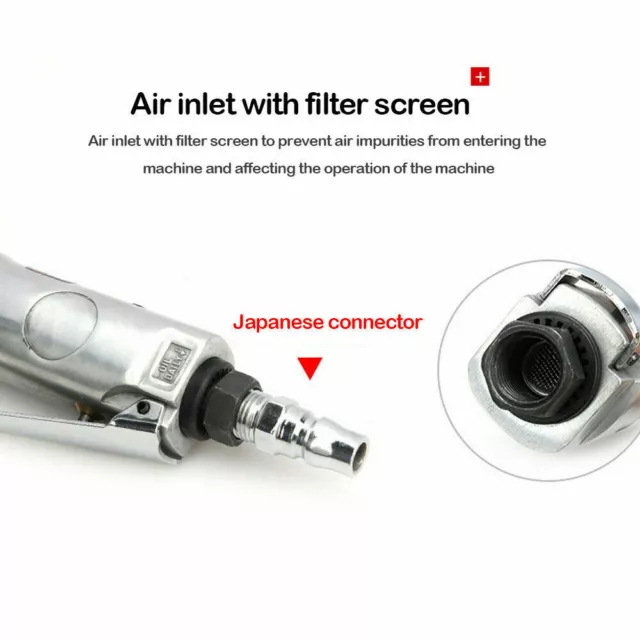 1/4,3/8 Inch Square Air Ratchet Wrench Pneumatic Torque Reversible Impact Tool 6