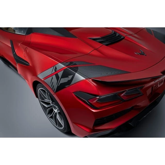 20232024 C8 CORVETTE Z06 OEM GM Rear Jake Logo Graphics Package Carbon