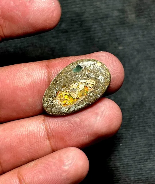 9 Cts Opale éthiopienne naturelle Flashy Opale de feu Boulder FORME...