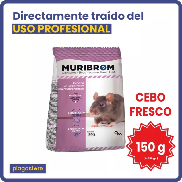 Cebo Pasta Fresca (1x150gr) | Veneno profesional | Elimina Ratas y Ratones