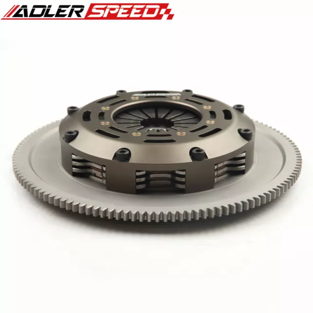 ADLERSPEED Racing Triple Disc Clutch Kit For SUBARU WRX STI EJ25 6 SPEED 2004-18