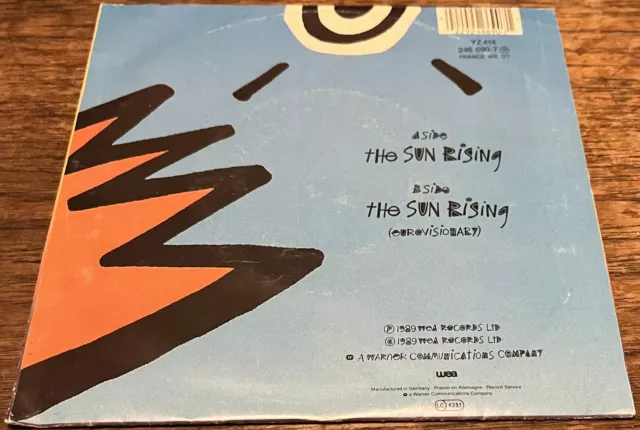 The Beloved Sun Rising 7" Vinyl Single YZ414 1989 2