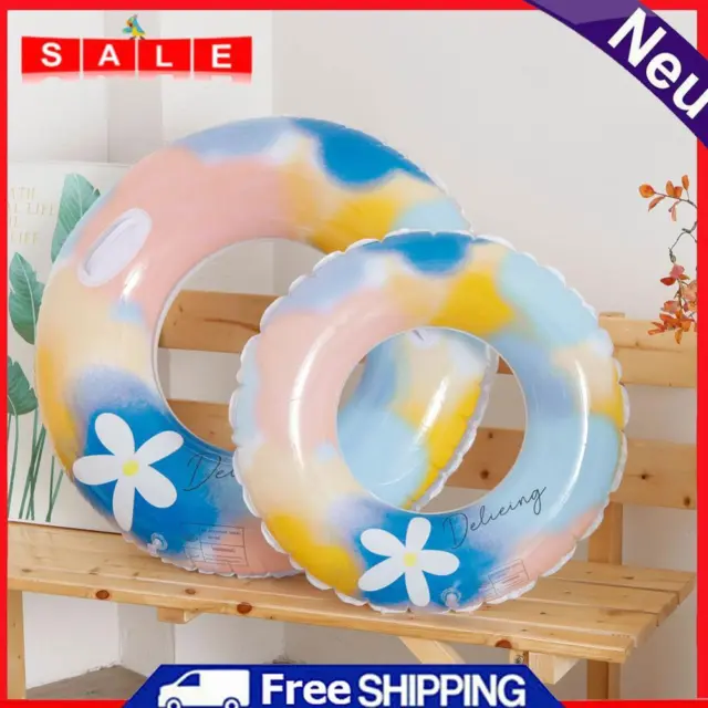 PVC Lifebuoy Reusable Inflatable Pool Swimming Circle Convenient for Beach Party