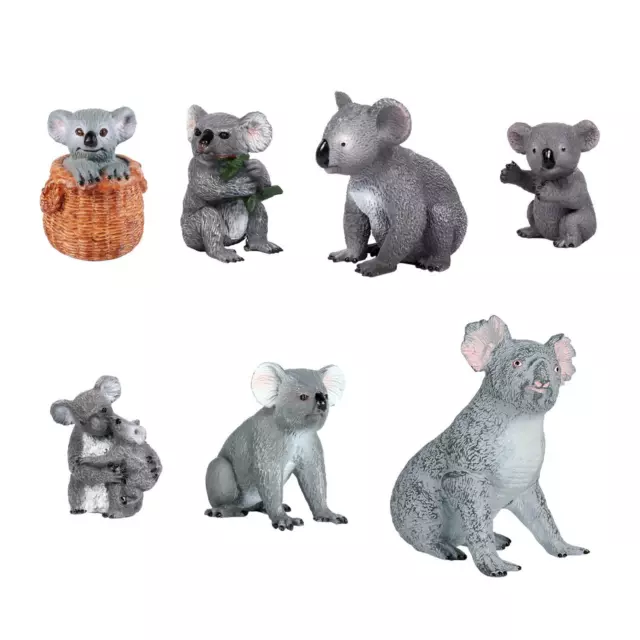 Koala Bear Figurine Simulation Koala Figurine Science Animaux Apprentissage