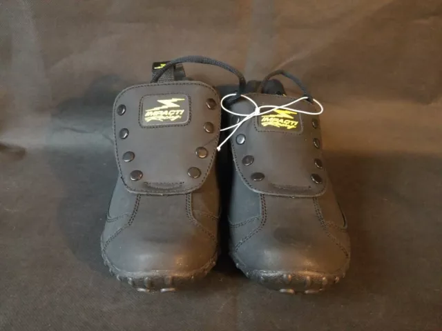 Impact Racing Shoe Cover Snap Tie Leather Size 6 Low Top Driving Race Pit Crew