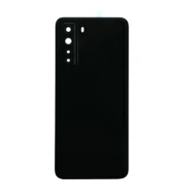 Vitre Arrière Avec Lentille Caméra + Support Pour Huawei P40 Pro Couleur Noir + Logo - Neuf Sous Emballage